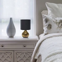 Simple Designs Hammered Gold Table Lamp