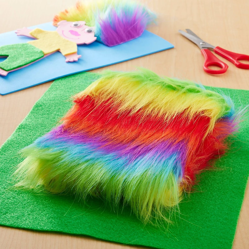 Rainbow Craft Faux Fur by Creatology™