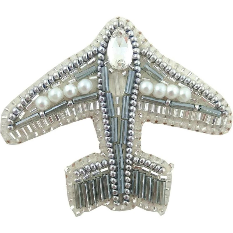 Crystal Art Beadwork Aircraft Brooch Kit