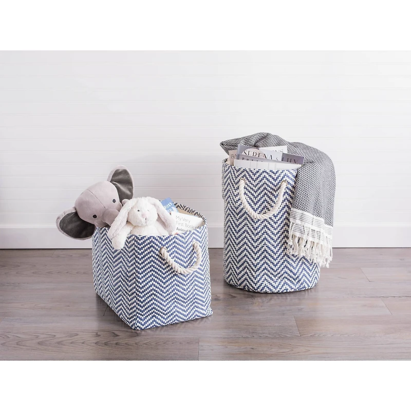 DII® Round Chevron Paper Bin