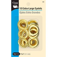 Dritz® 7/16'' Brass Extra-Large Eyelets, 10 Sets