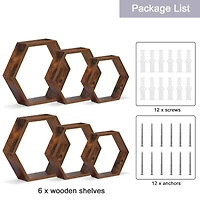 NEX™ Hexagon Floating Shelf Set