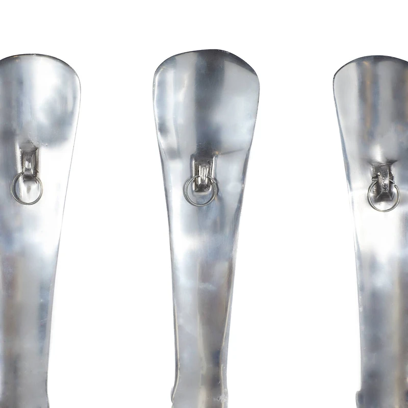 23" Silver Aluminum Traditional Wall Décor Set, 3ct.