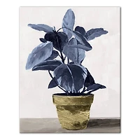 Blue Plant 24" x 30" Canvas Wall Art