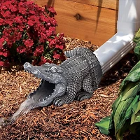 Design Toscano 10" Swamp Alligator Gutter Guardian Downspout Statue