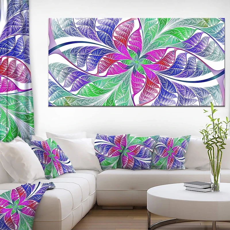 Designart - Flower like Fractal Stained Glass