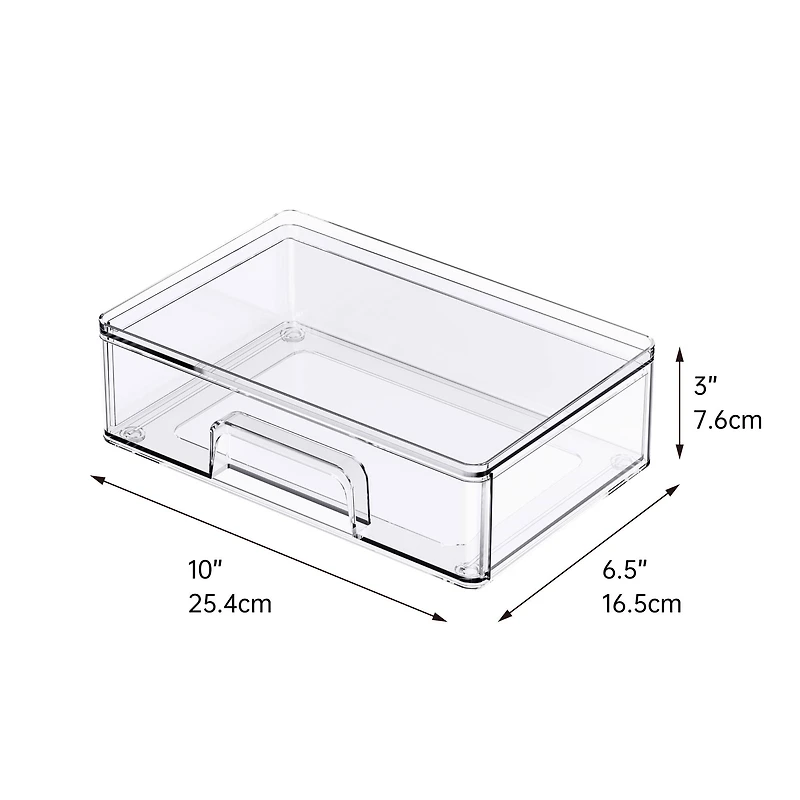 Small Clear Stacking Plastic Drawer by Simply Tidy®