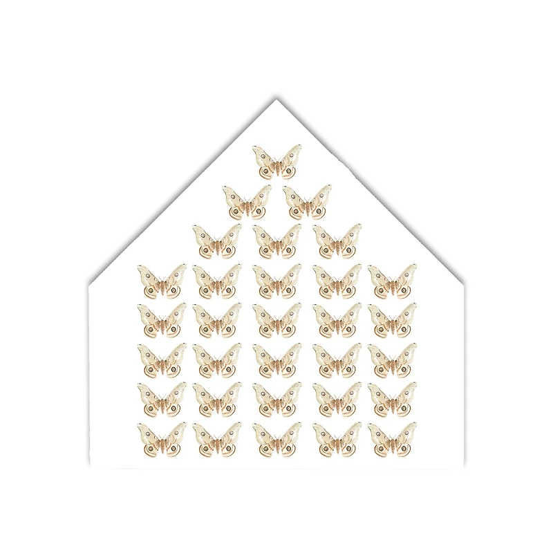 Butterfly Pattern 12" x 12" House Shaped Canvas