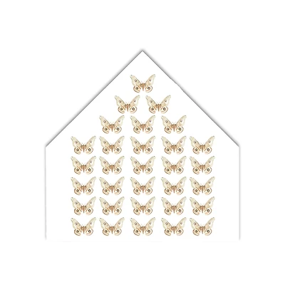Butterfly Pattern 12" x 12" House Shaped Canvas