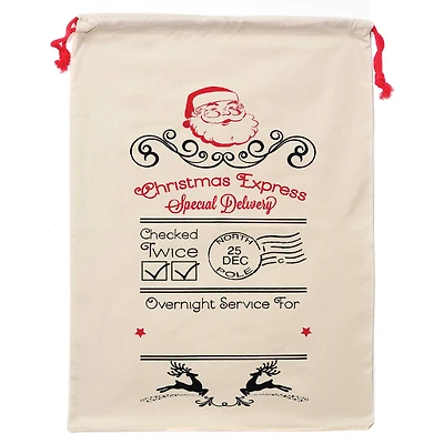 Personality Case™ 19" x 26" Chris Express Cotton Christmas Drawstring Bag