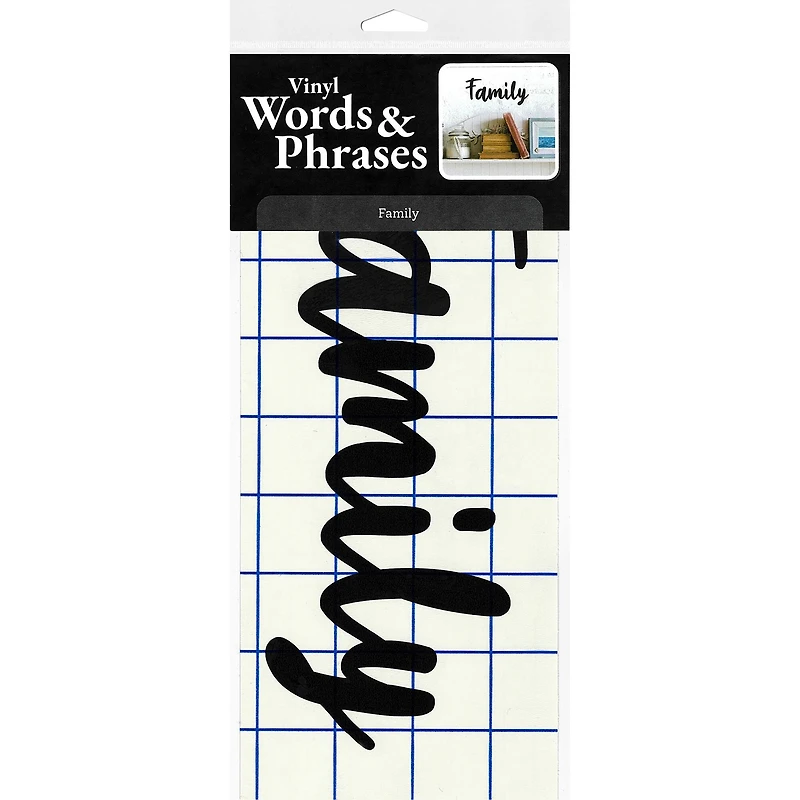 Leisure Arts® Vinyl Matte Black Family Decal