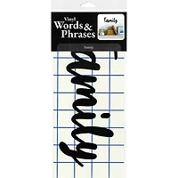 Leisure Arts® Vinyl Matte Black Family Decal