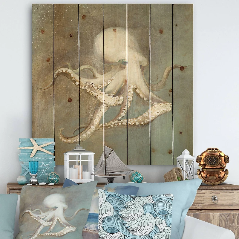 Designart - Octopus Treasures from the Sea