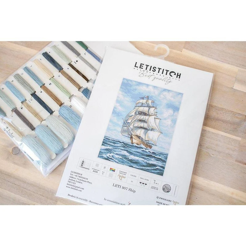 Letistitch Ship Counted Cross Stitch Kit