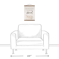 Best Things Are Shared 12" x 16" Teak Hanging Canvas