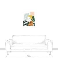 Lady in the Leaves Canvas Wall Art