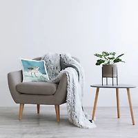 Stupell Industries Sandpiper Bird and Shell Nautical Ocean Map Throw Pillow 18" x 18"