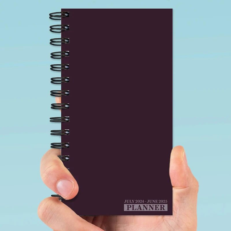 TF Publishing 2024-2025 Small Dark As Night Spiral Weekly Monthly Planner