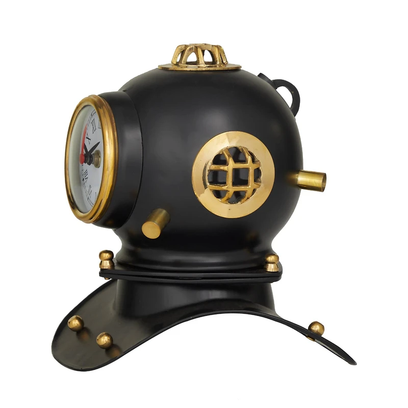 8" Brass Diver Helmet Clock