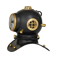 8" Brass Diver Helmet Clock