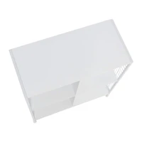 Household Essentials 28" 4-Compartment Trellis Storage Bookshelf