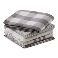 DII® Gray Farmhouse Woven Dishtowel Set