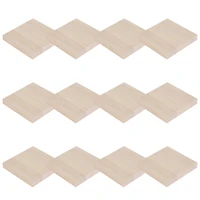 12 Pack: 5" Square Pinewood Plaque by Make Market®