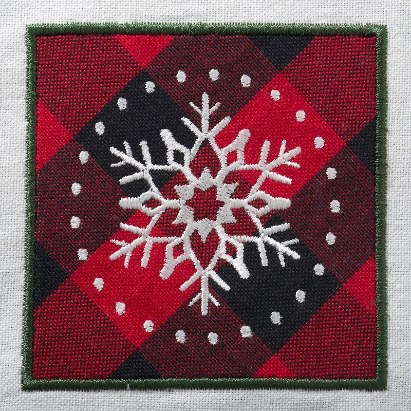 DII® Christmas Fireside Embellished Dishtowels Set