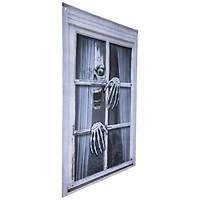 46" Scary Skeleton Window Cover Halloween Decoration