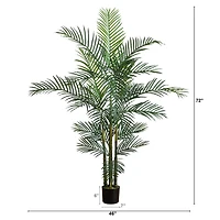 6ft. Potted UV Resistant Areca Palm Tree