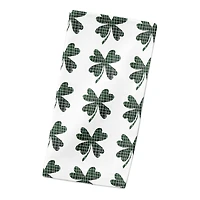 Plaid Green Shamrock Pattern 10" x 10" Cotton Twill Napkin