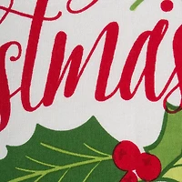 DII® Red & Green Boughs Of Holly Dishtowel Set