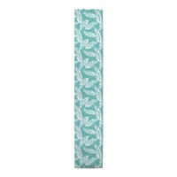 Teal Nature Palm 16" x 90" Outdoor Table Runner