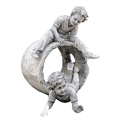 Design Toscano 29" Hide & Seek Garden Sculpture