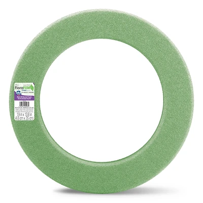 FloraCraft® FloraFōM® 13.75" Green Foam Wreath