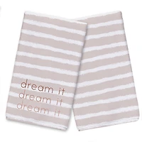 Dream It Stripes 16" x 25" Tea Towel - Set of 2