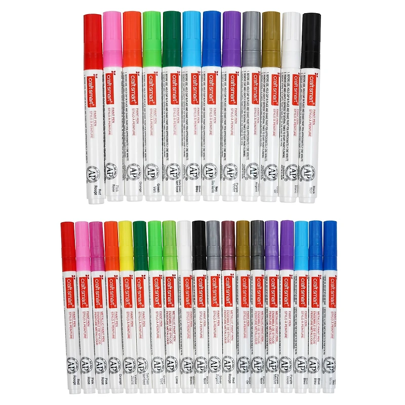 6 Packs: 36 ct. (216 total) Value Pack Paint Pen Set by Craft Smart®