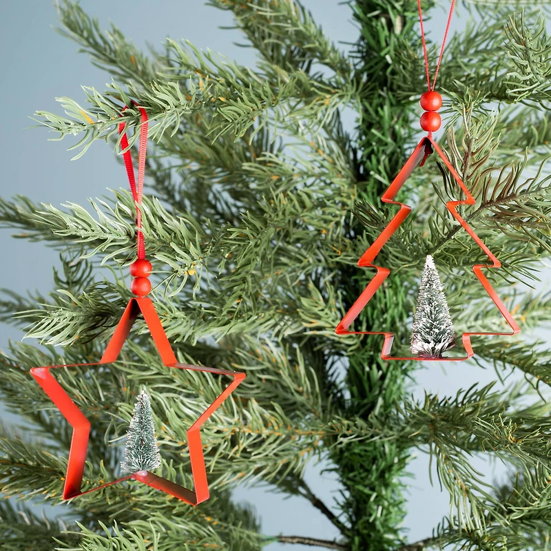 Star & Pine Tree Cookie Cutter Ornament Set