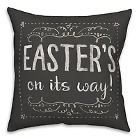 Easter Chalk Pillow 2 18" x 18" Throw Pillow