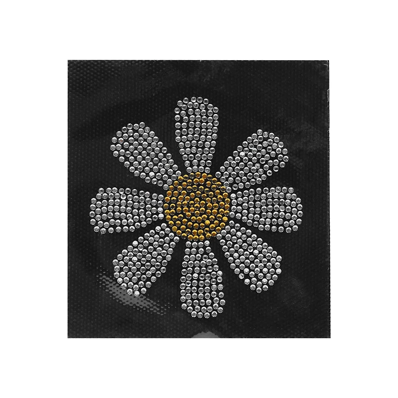 3" Rhinestone Daisy Iron On Patch by Make Market®