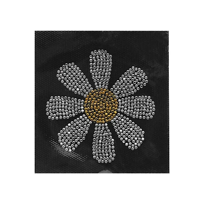 3" Rhinestone Daisy Iron On Patch by Make Market®