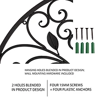 Hastings Home 49" Iron Arched Window Panel Wall Décor