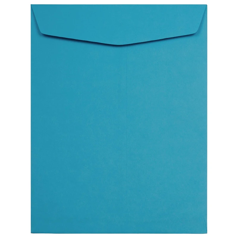 JAM Paper 10" x 13" Recycled Blue Open End Catalog Envelopes, 100ct.