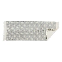 DII® Diamond Printed Off-White Hand-Loomed Shag Rug Runner 2ft. x 6ft