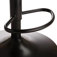 Glitzhome® Mid-Century Leatherette Gaslift Adjustable Swivel Bar Stool Set