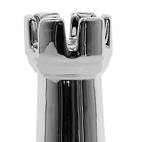 5.5" Silver Rook Ceramic Tabletop Chess Piece by Ashland®