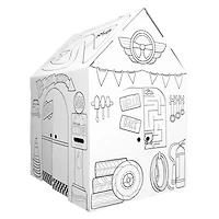 Easy Playhouse Pit Stop Garage Cardboard Playhouse