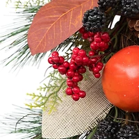 2.5ft. Autumn Harvest Mixed Berry & Pine Needle Teardrop Swag