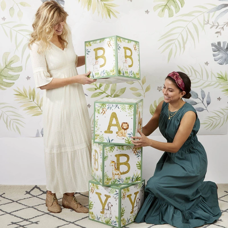 Kate Aspen Safari Baby Block Box Set, 4ct.