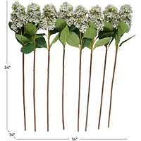 34" Blue Hydrangea Artificial Flower Stem, 8ct.